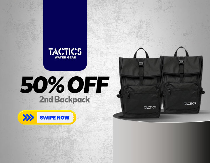 Get Your 2nd Backpack at 50% OFF at Tactics