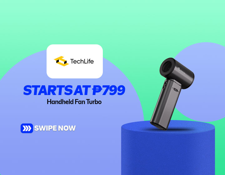 TechLife Handheld Fan Turbo starts at P799