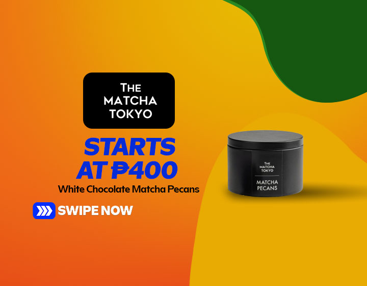 White Chocolate Matcha Pecans - 50g Can starts at P400