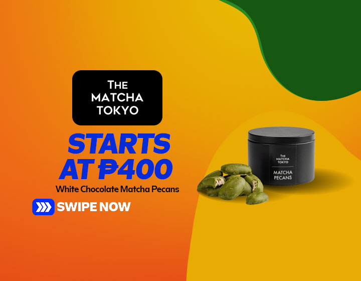 White Chocolate Matcha Pecans - 50g Can starts at P400