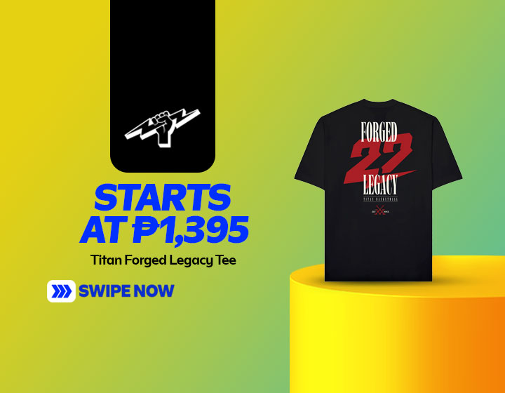 Titan Forged Legacy Tee in Black starts at P1,395