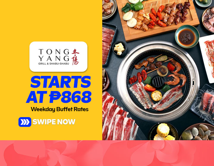 Weekday Buffet Rates start at P868