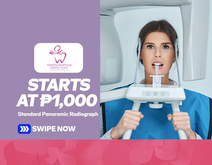 Standard Panoramic Radiograph starts at P1,000