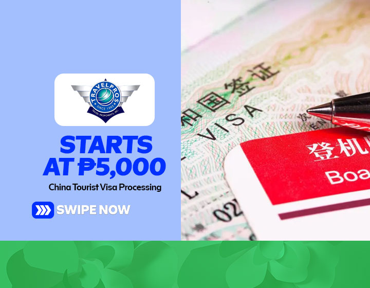 China Tourist Visa Processing starts at P5,000