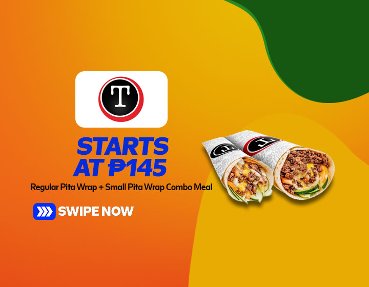 Regular Pita Wrap + Small Pita Wrap Combo Meal starts at P145