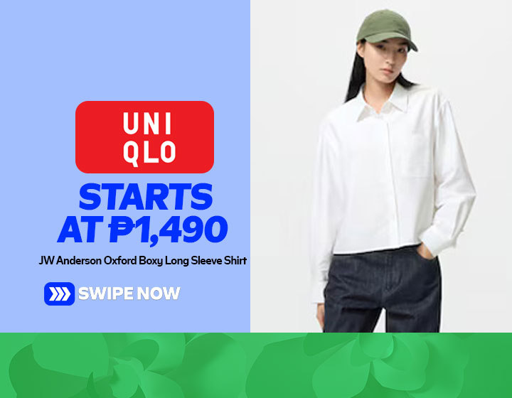 UNIQLO JW Anderson Oxford Boxy Long Sleeve Shirt starts at P1,490