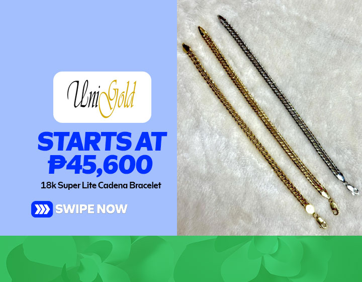 18k Super Lite Cadena Bracelet startst at P45,600