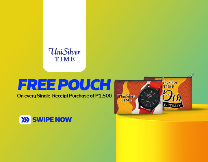 Free Pouch on every Single-Receipt Purchase of P1,500