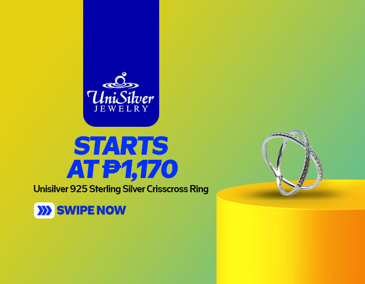 Unisilver 925 Sterling Silver Crisscross Ring (RS462-1001) starts at P1,170
