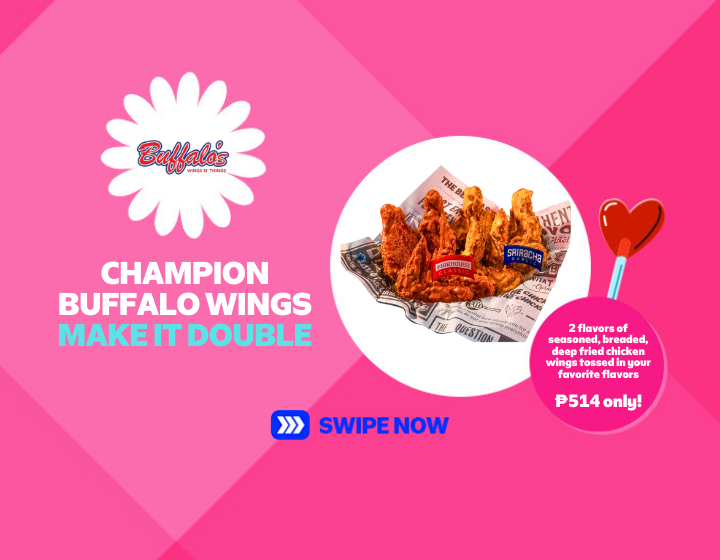 CHAMPION BUFFALO WINGS MAKE IT DOUBLE