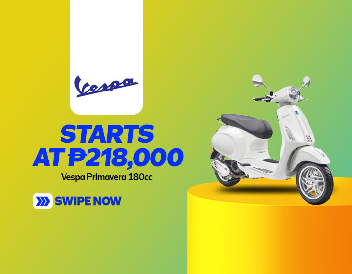 Vespa Primavera 180cc starts at P218,000