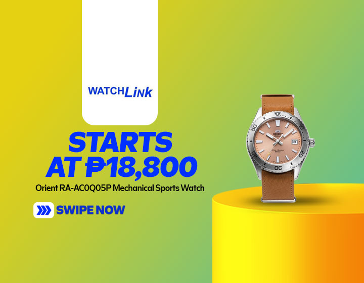 Orient RA-AC0Q05P Mechanical Sports Watch with Leather Strap starts at P18,800