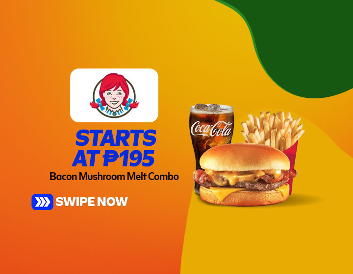 Bacon Mushroom Melt Combo starts at P195