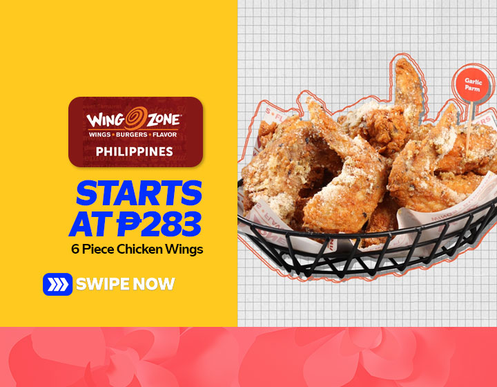 6 Pcs Chicken Wings (1 Flavor) starts at P283 