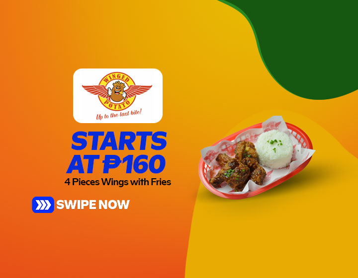 4 Pieces Wings with Fries or Rice starts at P160