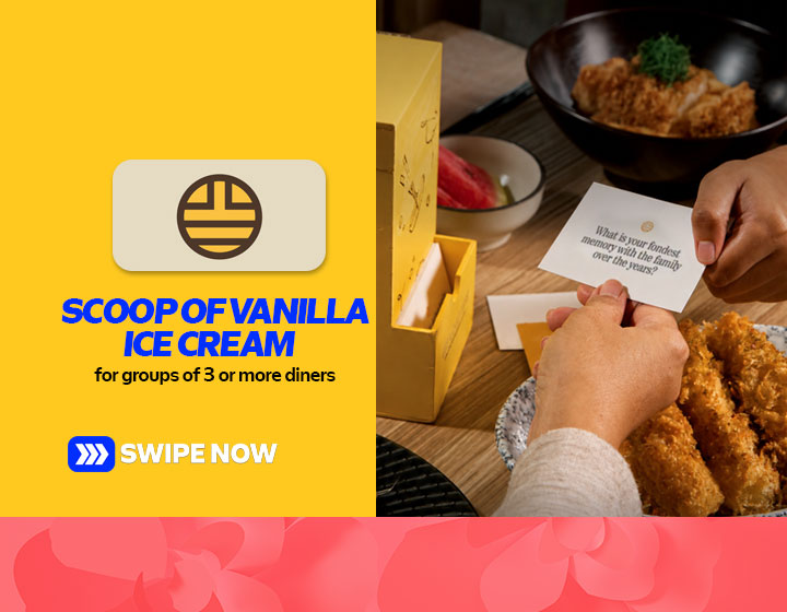 Free scoop of Vanilla Ice Cream