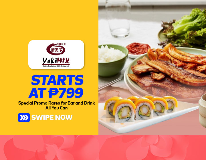 Special Promo Rates for Eat and Drink All You Can start at P799