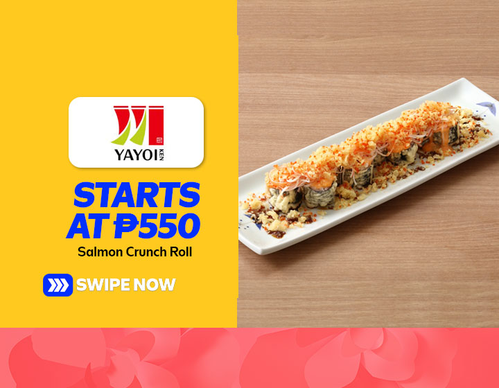 Salmon Crunch Roll starts at P550