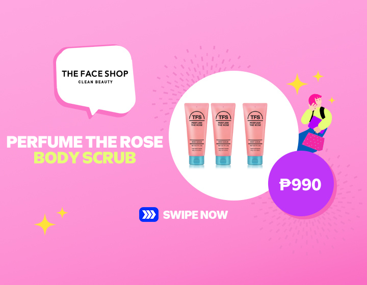 Buy 2 Get 1 Perfume The Rose Body Scrub for ₱990