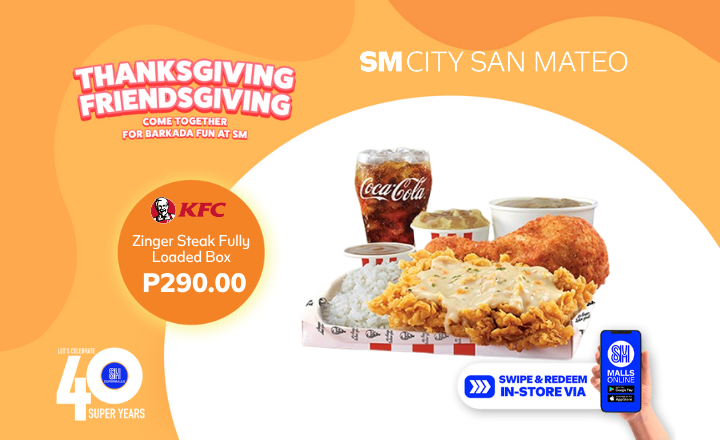 KFC Zinger Steak Fully Loaded Box for only P290.00