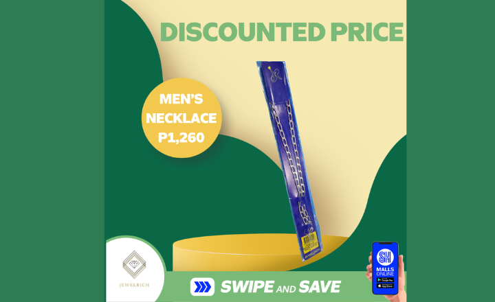 Men's necklace from Jewelrich now on sale at P1,260