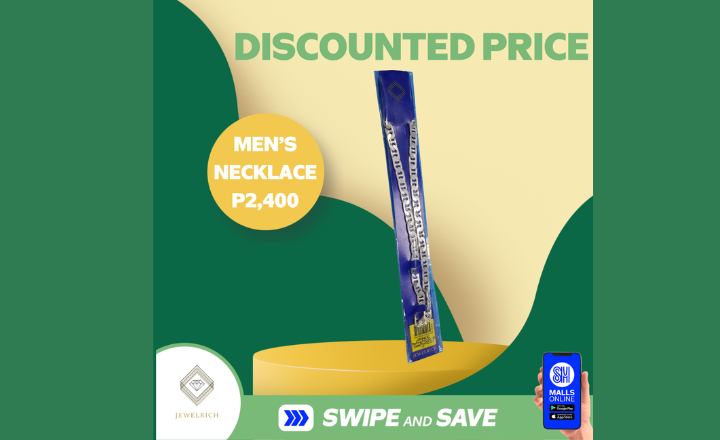 Men's necklace from Jewelrich now on sale at P2,400