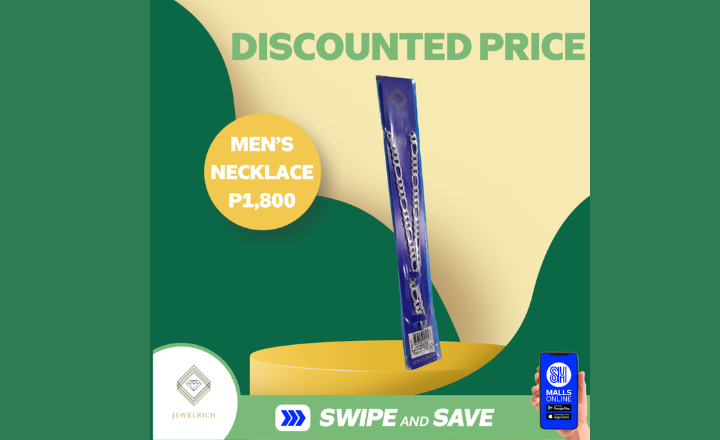 Men's necklace from Jewelrich now on sale at P1,800