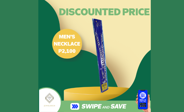 Men's necklace from Jewelrich now on sale at P2,100