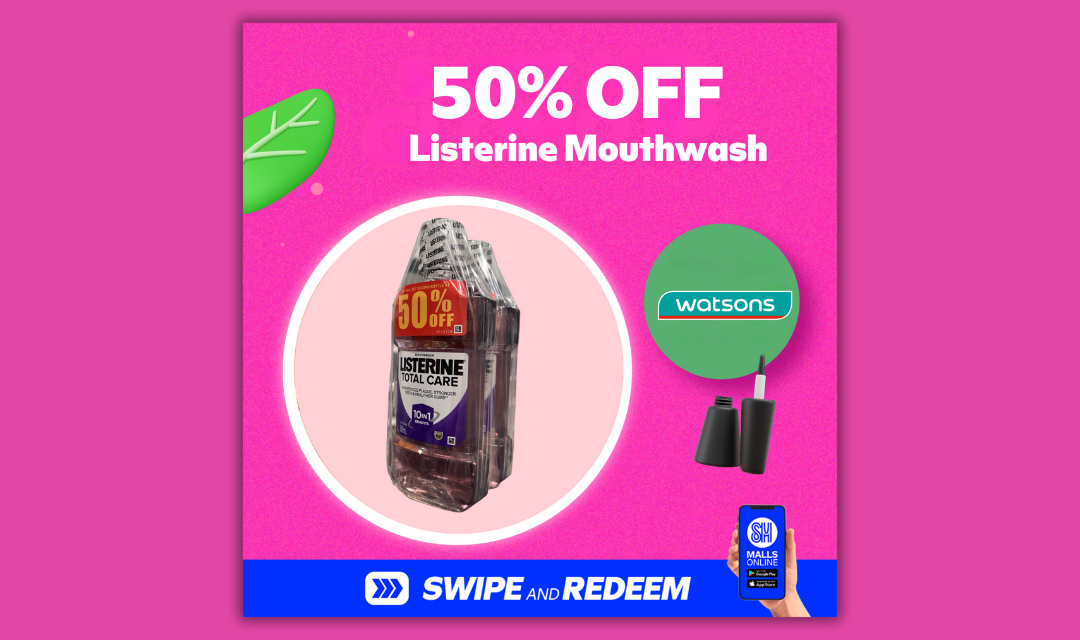 50% OFF ON LISTERINE AT WATSONS!