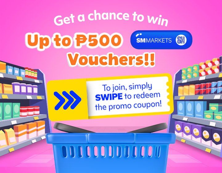 Win up ₱500 worth of SM Market Vouchers